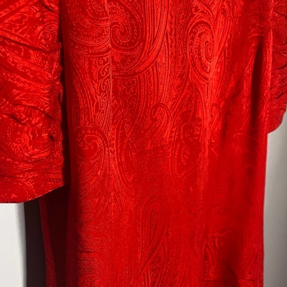 Vintage Liz Claiborne 100% Silk Dress Size 4 - Picture 4 of 7